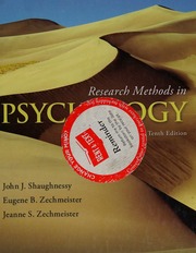 Research methods in psychology - 9780077171391