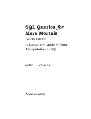 SQL Queries for Mere Mortals: A Hands-On Guide to Data Manipulation in SQL - John L. Viescas - 9780134858333