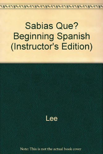 Sabías que-- ?: beginning Spanish