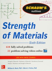 Schaum's outlines. Strength of materials