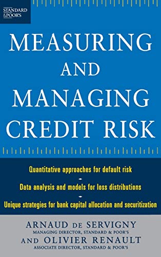 Servigny Arnaud de, Renault Olivier. Measuring and Managing Credit Risk