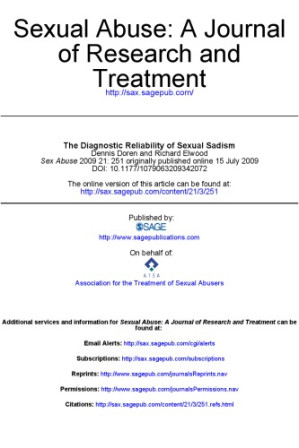 Sexual Abuse - A Journal of Research and Treatment - Vol 21, No. 3, sep 2009