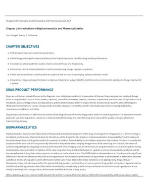 Shargel and Yu's Applied Biopharmaceutics & Pharmacokinetics, 8th Edition By Murray P. Ducharme, Leon Shargel