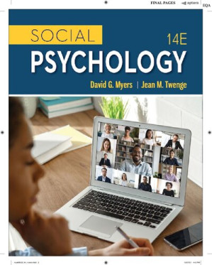 Social Psychology 14th Edition By David G. Myers; Jean M. Twenge