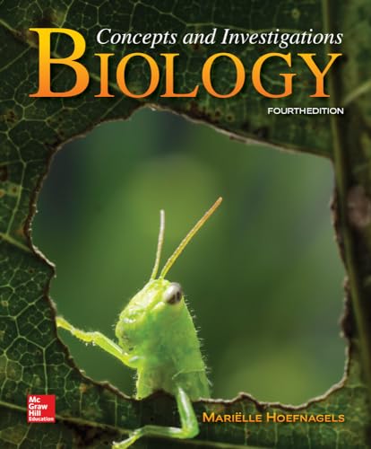 Solutions Manual for Biology Concepts and Investigations