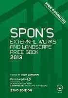 Spon's external works and landscape price book - Langdon, Davis