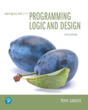 Starting Out With Programming Logic and Design - Tony Gaddis - 9780134801155-1