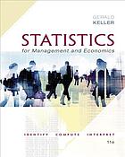 Statistics for management and economics By Keller, Gerald