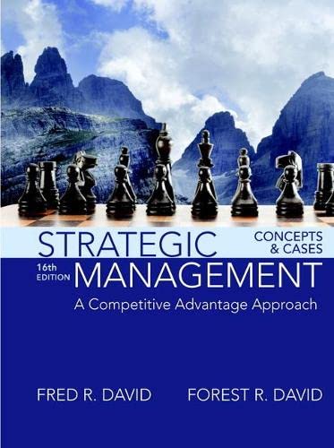 Strategic Management: A Competitive Advantage Approach, Concepts and Cases - 16th Edition
