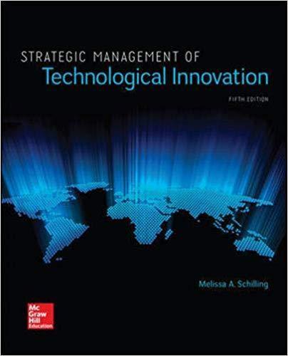 Strategic Management Of Technological Innovation 5Th Edition