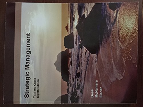 Strategic Management; Text and Cases 8th edition, Baruch BPL5100 - 9781259869167