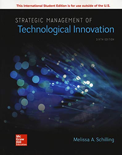 Strategic Management of Technological Innovation 6 edition