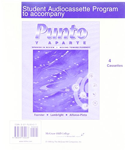 Student Audio Cassette Program to accompany Punto y aparte