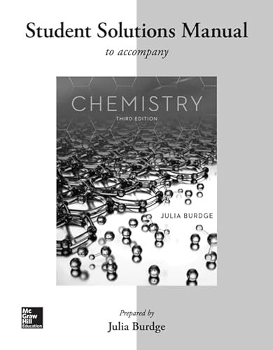 Student Solutions Manual for Chemistry - 9780077574284