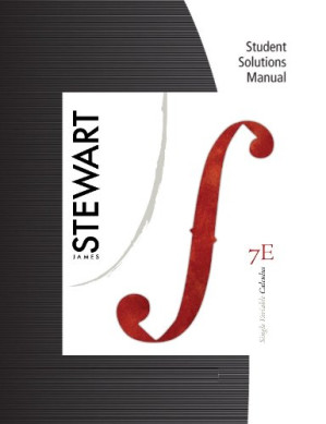 Student Solutions Manual for Stewart's Single Variable Calculus, 7th By James Stewart - 9780840054982
