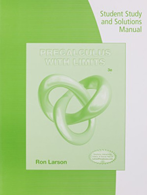 Student Study and Solutions Manual for Larson's Precalculus with Limits By Ron Larson - 9780840029775