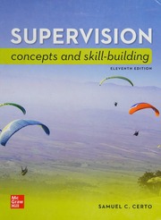 Supervision: concepts and skill-building