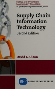 Supply Chain Information Technology, Second Editio - 9781631570568