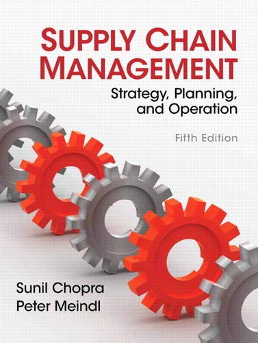 Supply chain management : strategy, planning, and operation