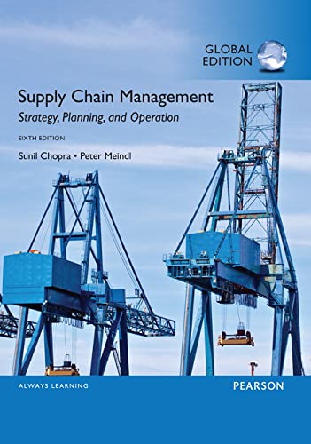 Supply chain management: strategy, planning, and operation - 9781292093567