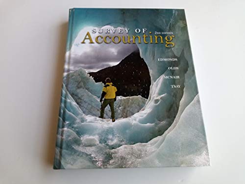 Survey of accounting - 9780073379555