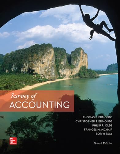 Survey of accounting - 9780077862374