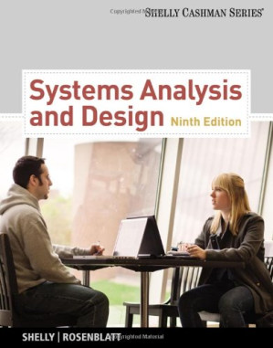 Systems Analysis and Design, 9th Edition (Shelly Cashman) By Gary B. Shelly, Harry J. Rosenblatt - 9780538453042
