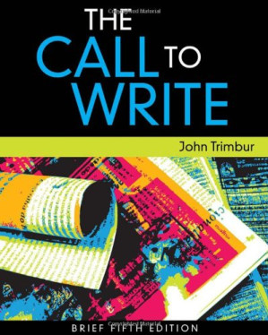 The Call to Write, Brief Edition By John Trimbur - 9780495902973