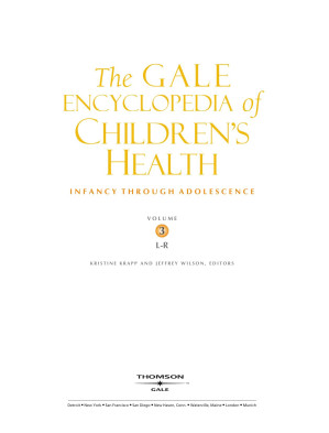 The Gale Encyclopedia of Children's Health: Infancy Through Adolescence 1 By Kristine M. Krapp, Jeffrey Wilson - 9781592008698