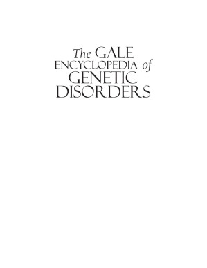 The Gale Encyclopedia of Genetic Disorders, Volume 2: M-Z 2 By Stacey L. Blachford