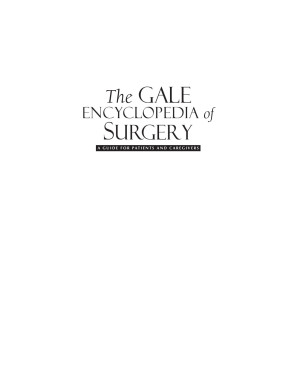 The Gale encyclopedia of surgery: a guide for patients and caregivers Volume 1 By Anthony J. Senagore - 9780534494933