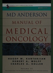 The MD Anderson Manual of Medical Oncology, Vol. 3