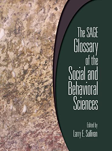The SAGE glossary of the social and behavioral sciences