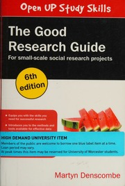 The good research guide: for small-scale social research projects