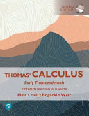 Thomas' Calculus: Early Transcendentals. Fifteenth Edition in SI Units - Joel Hass, Christopher Heil, Przemyslaw Bogacki, Maurice D. Weir; José Luis Zuleta Estrugo (SI contributions) - 9780137559893