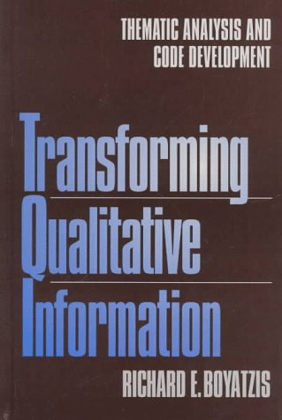 Transforming Qualitative Information: Thematic Analysis and Code Development