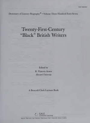 Twenty-First-Century "Black" British Writers By R. Victoria Arana (editor)