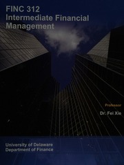University of Delaware Department of Finance