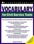 Vocabulary for civil service tests By Marguerite Hartill - 9781592000982