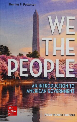 We The People. An Introduction of American Government By Thomas Patterson