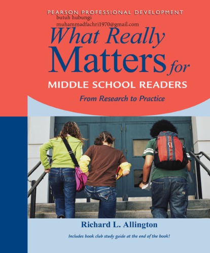 What Really Matters for Middle School Readers_ From (What Really Matters Series) - Richard L. Allington