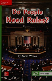 Wonders Grade 2 Leveled Reader Do People Need Rules? - 9780079065971