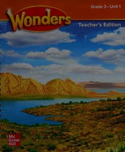 Wonders Teacher's Edition - Grade 3, Unit 1