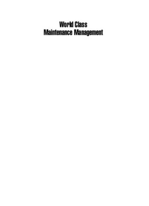 World Class Maintenance Management By N. K. Shivananda