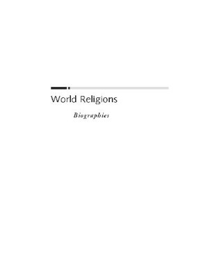 World Religions RL. Biographies Vol. 3 By O'neal, Jones