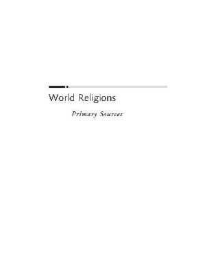 World Religions RL. Primary Sources Vol. 5 By O'neal, Jones