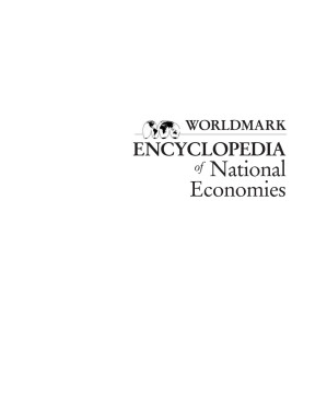 Worldmark Encyclopedia Of National Economies (4 Volume Set) vol 1 vol 1 By Sara Pendergast, Tom Pendergast