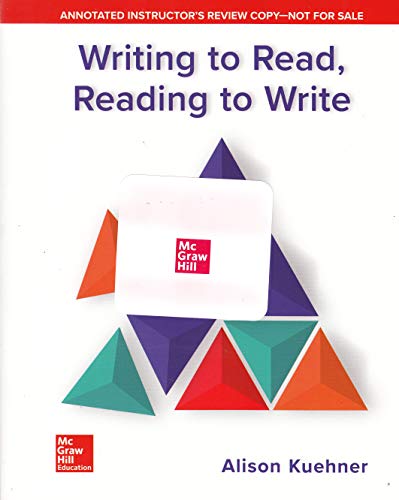 Writing to Read, Reading to Write - 9781259278921