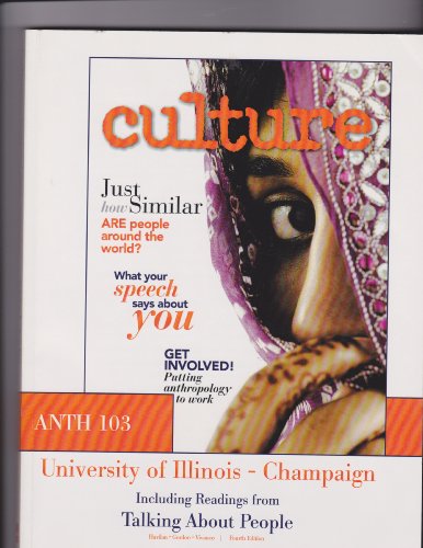 culture: including readings from talking about people readings in cultural anthropology