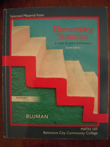 elementary statistics: a step by step approach - 9780077548612